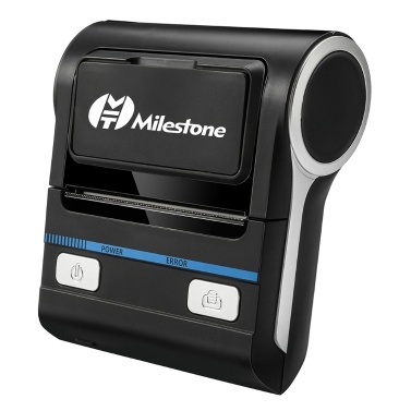 Milestone MHT-P8001 Portable 80mm Thermal Printer BT+USB Dual-mode Connection Built-in Rechargeable Lithium Battery EU Plug