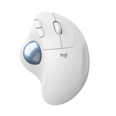 Logitech ERGO M575 Wireless Trackball Mouse High Precision Wireless Office Mouse Ergonomic Mice Support Windows/Mac White