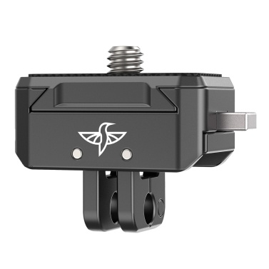 Aluminum Quick Release Mount Adapter Base with Mount Plate Magnetic Action Camera Mount Universal 1/4-inch Interface