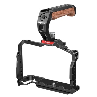 Poyinco JN-134 Camera Cage + Top Handle Kit Camera Video Cage with Cold Shoe Mount 1/4 Inch Threads Aluminum Alloy Replacement for Nikon Z63