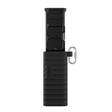 TELESIN S6-MCR-01 2-in-1 Multifunctional Memory Card Reader Storage Box 312MB/s High-Speed TF/SD Card Reader Carrying Case Holder Type-C Interface with Carabiner IP54 Waterproof