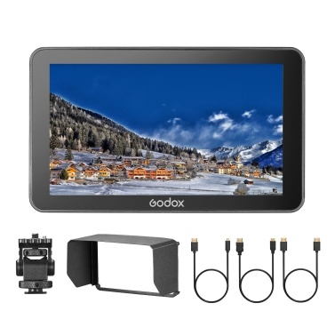 Godox GM6S 5.5 Inch 4K Camera Monitor 1200nit Ultra-bright Video Monitor for DSLR Camera