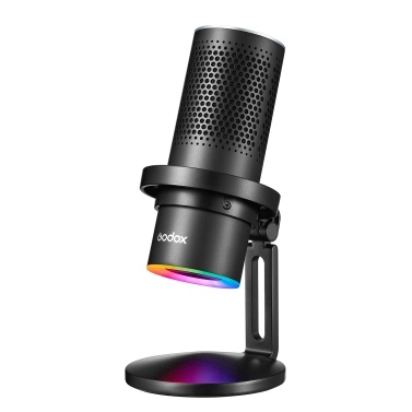 Godox EM68X Desktop Condenser Microphone USB Mic with RGB Atmosphere Light