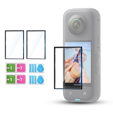 STARTRC 2pcs Camera Screen Protector for Insta360 X3 Screen Protective Films Anti-Scratch Waterproof Oil-proof