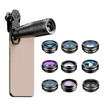 APEXEL 10-in-1 Phone Lens Kit