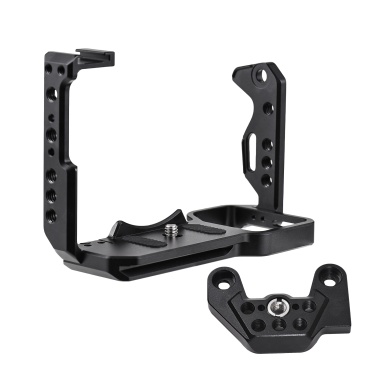 Handheld Camera Cage with Cold Shoe Mount Numerous 1/4in And 3/8in Threaded Holes Compatible with SONY FX3/ FX30 Camera