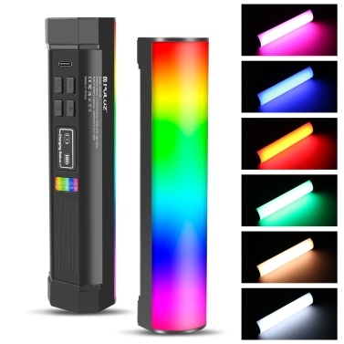 PULUZ PU4138 17cm/6.7in RGB Light Stick Magnetic LED Tube Light Wand 6W Photography Fill Light