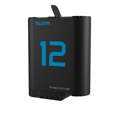TELESIN Sports Camera Battery 1720mAh Large Capacity Full Decoded Fast Charging Replacement for GoPro Hero 12/11/10/9 Action Cameras