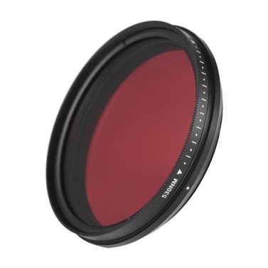FOTGA 62mm Adjustable Infrared Filter IR Pass X-Ray Lens Filter Variable from 530nm to 750nm Compatible with Canon Nikon Sony DSLR Camera