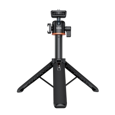 VRIG TP-06 Selfie Stick Tripod Stand Aluminum Alloy with 1/4 Inch Screw Cold Shoe Mount