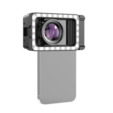 APEXEL FL23 Universal Phone Clip with 0.45×Macro Lens