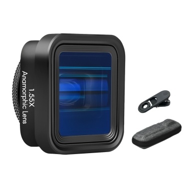 Mobile Phone Anamorphic Movie Lens 1.55X Deformation Filmmaking Lens Phone Moive Lens