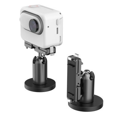 Metal Magnetic Quick Release Mount for Sports Camera Magnetic Adapter Mount Aluminum Alloy Quick Release with Magnetic Base Replacement for Insta360 GO3
