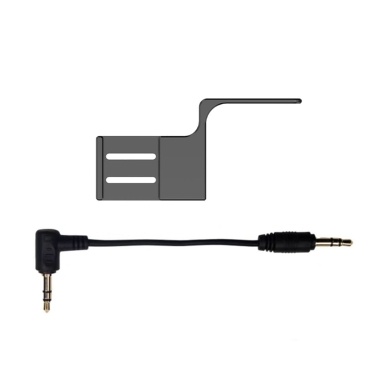 Panoramic Camera Cold Shoe Mount Extension Bracket Camera Tripod Mount Adapter with Cold Shoe Interface Replacement for Insta360 X4 with Audio Cable