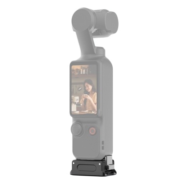 Upright Charging Base Desktop Stand Mount Quick Release Aluminum Alloy 1/4 Inch Screw Hole Magnetic Holding Replacement for DJI OSMO Pocket 3