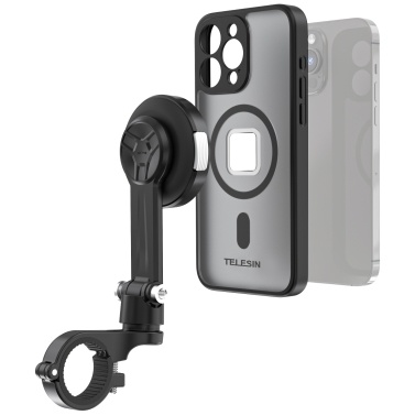 TELESIN Quick Release Motorcycle Phone Mount Bike Phone Mount  Shock-proof Handlebar Phone Holder with Magnetic Phone Case Replacement for iPhone 15 Pro Max