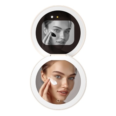 Smart Sunscreen UV Mirror with UV Camera for Sunscreen Test LED Fill Light