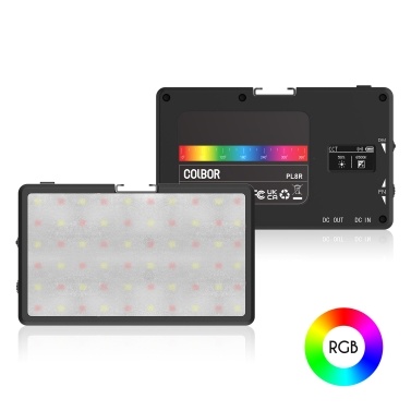 COLBOR PL8R Pocket RGB Video Light 2700K-6500K Photography LED Fill Light Panel