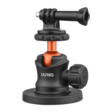 UURIG BH-07 Mini Ball Head Camera Tripod Mount 1/4 Inch Screw with Magnetic Base