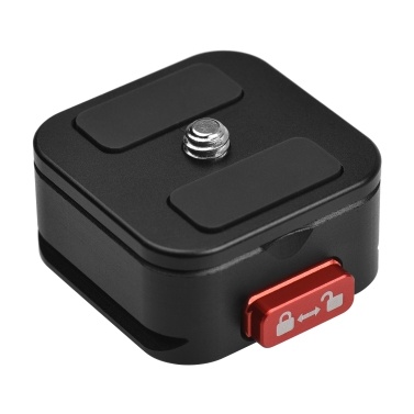 Aluminum Alloy Quick Release Plate Tripod QR Plate Camera Mount Adapter Quick Setup with 1/4 Inch Screw for DSLR Camera