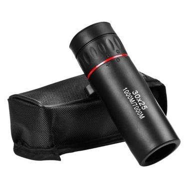 30x25 Mini Monocular Pocket Prime Monocular Handheld Telescope with Carrying Bag for Hiking Camping Wildlife Observation Moon Sports Game Concert Watching
