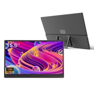 15.6 Inch Portable Monitor for Laptop 1080P Travel Monitor 178 Degree Full Viewing Angle  