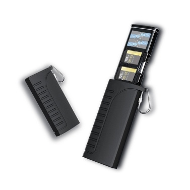 DK10 Multifunctional Memory Card Reader Storage Box 2-in-1 5Gbps High-Speed TF/SD Card Reader Carrying Case Holder Type-C Interface IP54 Waterproof