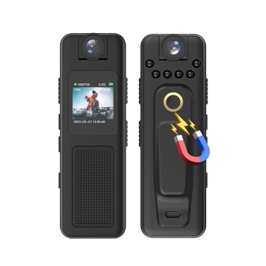 H85 1080P Body Camera with Audio and Video Recording Wearable Body Cam Mini Webcam 0.85inch Color Screen