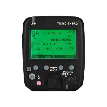 YONGNUO YN560-TX PRO 2.4G On-camera Flash Trigger Speedlite Wireless Transmitter with LCD Screen for Nikon DSLR Camera for   YN862N/YN968N/YN200/YN560III/YN560IV/YN860Li/YN720/YN660/YN685 Speedlite fo
