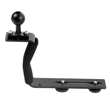 Aluminum Alloy Diving Tray Handle Underwater Camera Mount Rig Photography Plate Bracket with Ball for DSLR SLR Digital Camera
