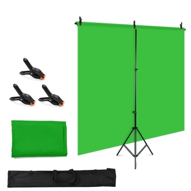 1.5 * 2m/ 5 * 7ft Green Backdrop Screen  Chromakey Background Photography Kit
