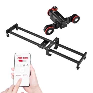 Andoer L5i Pro Camera Video Dolly Slider Kit with 3-wheel Auto Dolly