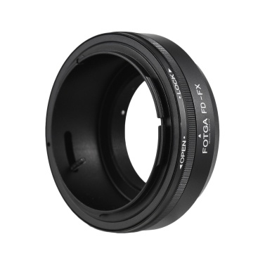 FOTGA Manual Lens Mount Adapter Ring Aluminum Alloy for Canon FD Mount Lens to Fuji X-A5/X-A10/X-Pro1/X-Pro2/X-Pro3/X-E1/X-E2/X-E3/X-M1/X-T1/X-T2/X-T3/X-T10/X-T20/X-T30/X-T100/X-H1 X-Mount Mirrorless 