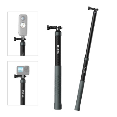 TELESIN GP-MNP-002 Portable Selfie Stick Carbon Fiber Camera Stand Bracket