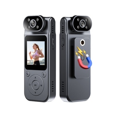 L19 4K Body Camera with Audio and Video Recording Wearable Body Cam Mini Video Camera Camcorder