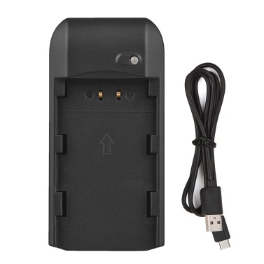 Mini Portable NP-FV5 PLUS Battery Charger with Indicator Light Type-C Charging Cable