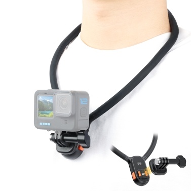 VRIG Sports Camera Magnetic Quick Release Neck Holder Mount Neck Mount Chest Holder Replacement for GoPro Hero 12/11/10 POV Vlog Accessories