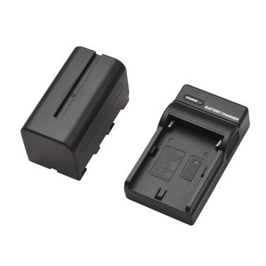 NP-F750/ NP-F770 Camera Battery and Charger Kit 1PC 7.2V 5200mAh Large Rechargeable Battery with USB Cable Replacement for SONY NP-F550 F570 F750 F770 F960 F970