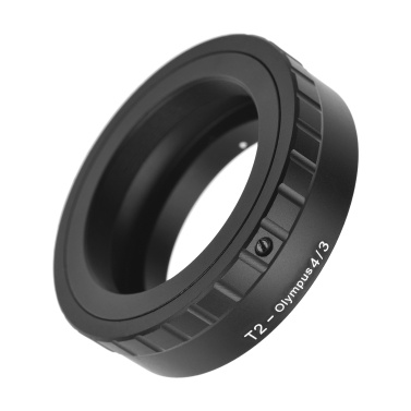 Metal Lens Mount Adapter Ring T/T2 Mount Lens Adapter Replacement for Olympus E-1/E-3/E-10/E-20/E-30/E-300/E-330/E-400/E-410/E-420/E-450/E-500/E-510/E-520/E-600/E-620/E-100 RS Micro 4/3 Mount Cameras