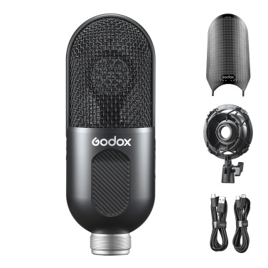 Godox UMic10 USB Cardioid Condenser Microphone Mini Desktop Recording Mic