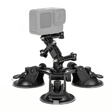 Suction Cup Phone Mount Tri-leg Suction Cup Mount with Sports Camera Adapter Phone Clip and Fixed Screw