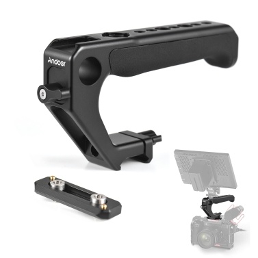 Andoer Universal Top Handle Hand Grip with NATO Clamp NATO Rail Cold Shoes