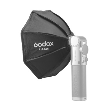 Godox LM-S25 Mini Octagonal Softbox Diffuser Compatible with Godox Lux Master Retro Camera Flash