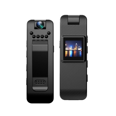 1080P Body Camera with Audio and Video Recording Wearable Body Cam Mini Clip-on Camera Camcorder