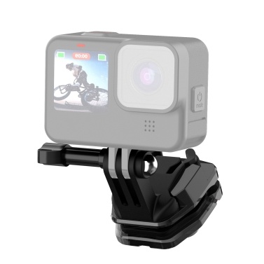 PULUZ PU942B Sports Camera Motorcycle Windshield Clip Mount Quick Release Mount Replacement for GoPro Hero 12/11/10, DJI OSMO Action 4, Insta360 X4/ X3/ Ace Pro