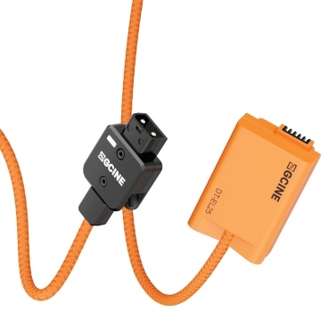 ZGCINE EN-EL25 Dummy Battery with D-Tap Connector Power Cable 60cm Long D-Tap to EN-EL25 Dummy Battery Replacement for Nikon Z30/ ZFC/ Z50 Cameras