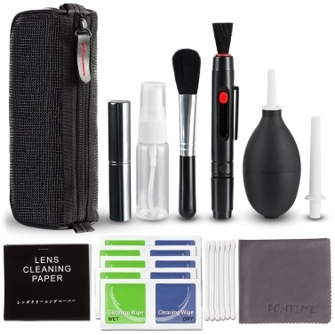 Professional Camera Cleaning Kit Lens Cleaning Kit with Air Blower Cleaning Pen Cleaning Cloth for Most Camera Mobile Phone Laptop