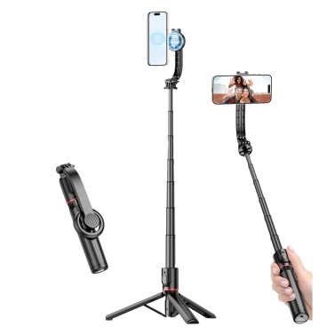 41.1inch Magnetic Selfie Stick Desktop Tripod with Telescoping Rod