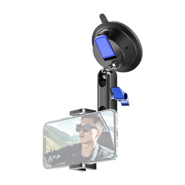 Suction Cup Phone Mount Suction Cup Mount for Phone with Dual 360 Degrees Rotatable Ball Head with Phone Clip