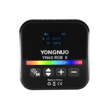 YONGNUO YN60RGB II 6W Pocket Led Light RGB Video Lamp Mini Photography Light